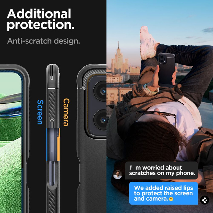 Funda Spigen Rugged Armor Xiaomi Redmi Note 12 5G / Poco X5 5G MATTE Negro