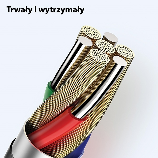 USAMS USB-C 2A Schnellladekabel 1m Weiß