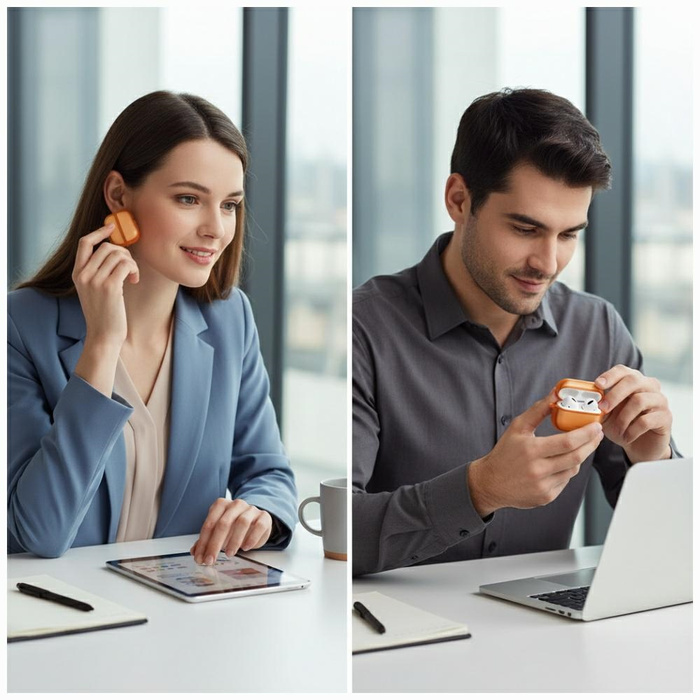 Etui UNIQ Veren do AirPods Pro 3         pomarańczowy