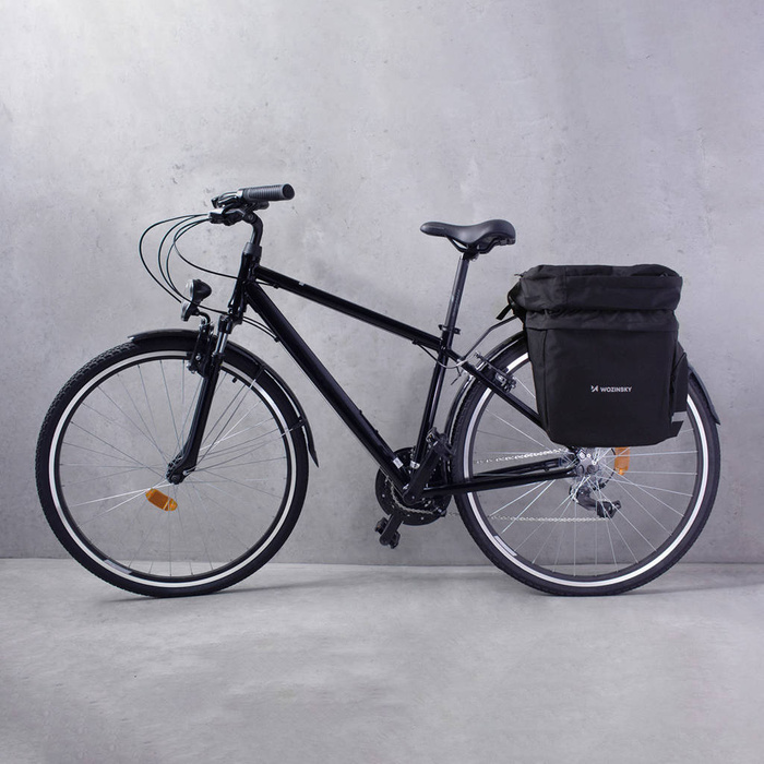 Wozinsky geräumige Fahrradtasche 60 l für den Kofferraum (inkl. Regenschutz) schwarz (WBB13BK)