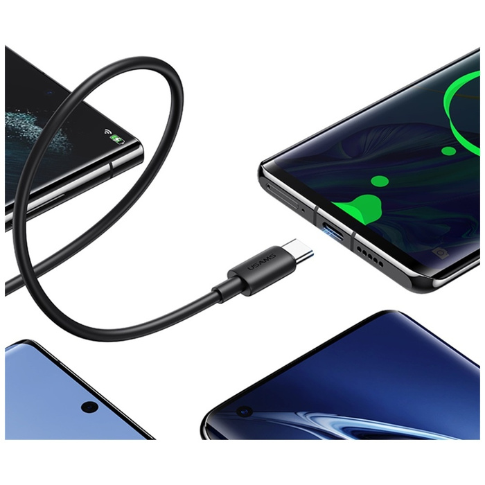 Kabel USAMS YD Series SJ708 18W 3A USB-A do USB-C 1m biały