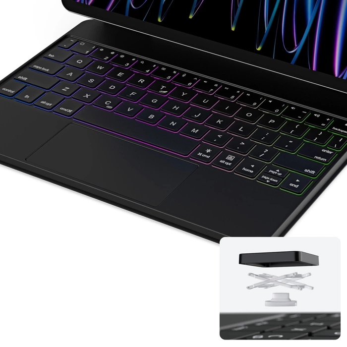 Dux Ducis Bluetooth-Tastaturhülle (MK-Serie) für Apple iPad Air 4/5/iPad Pro 11 (2018/2020/2021/2022) – Schwarz