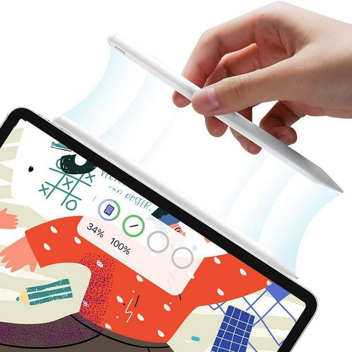 Baseus Smooth Writing 2 Series lápiz óptico activo de carga dual - blanco