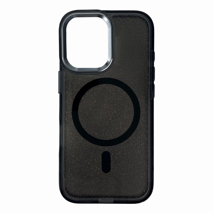 Glitter Case mit MagSafe für Samsung Galaxy A26 5G - Schwarz