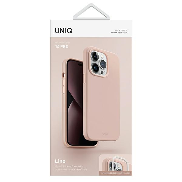 UNIQ hülle Lino iPhone 14 Pro 6.1" rosa/rosa blush
