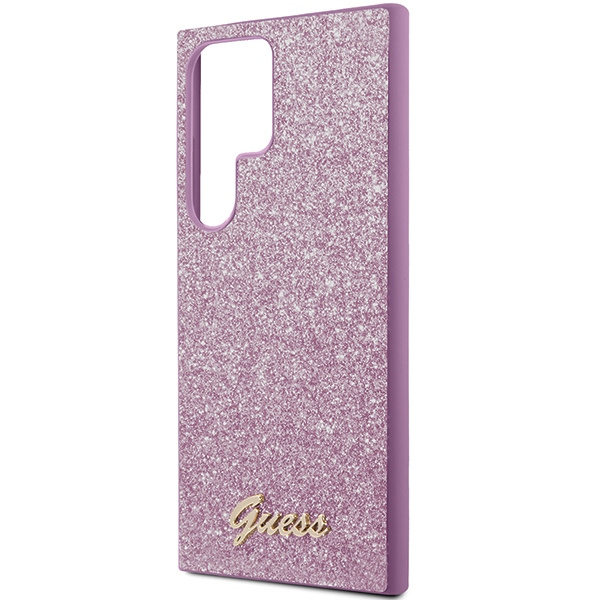 Etui Guess GUHCS24LHGGSHU Samsung Galaxy S24 Ultra S928 fioletowy/purple hardcase Glitter Script Case