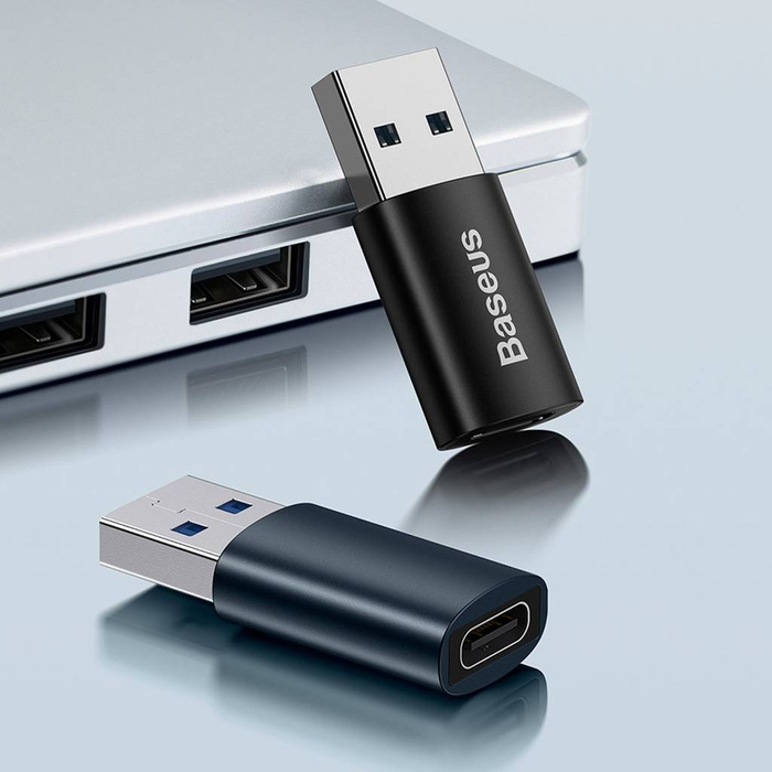 Baseus Ingenuity Series Adattatore da mini USB 3.1 OTG a USB tipo C blu (ZJJQ000103)