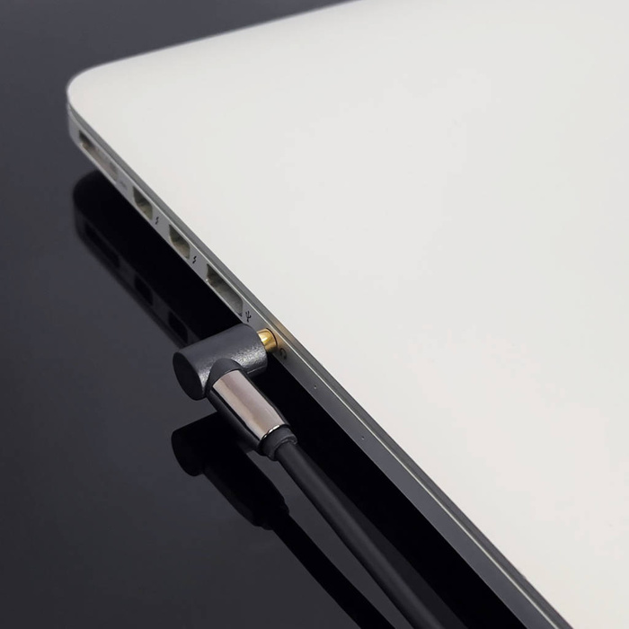 Wozinsky AUX cable angled (male-male) mini jack cable 2 m black