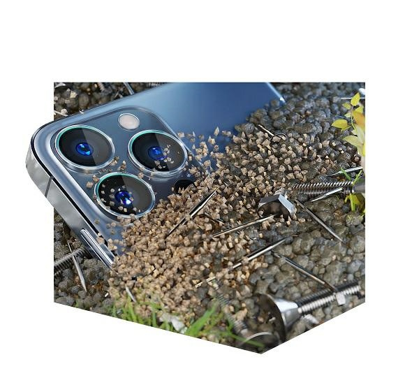 3mk Ochrana objektivu Pro iPhone 11 Pro /11 Pro Max Ochrana objektivu fotoaparátu s montážním rámem 1ks.