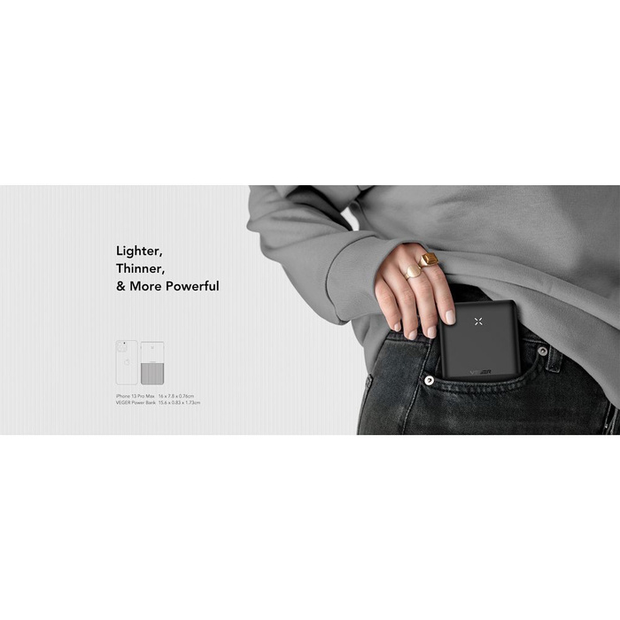 Powerbank Veger (W2060) PD QC3.0 3A 20W 20000 mAh czarny