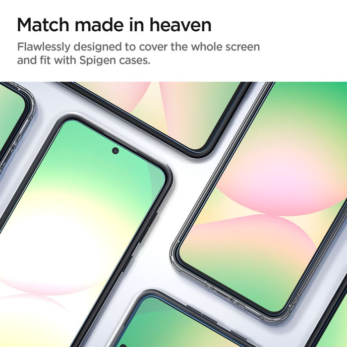 Vidrio Templado Spigen GLAS.TR "EZ FIT" pAQUETE DE 2 GALAXY S24 FE CLEAR