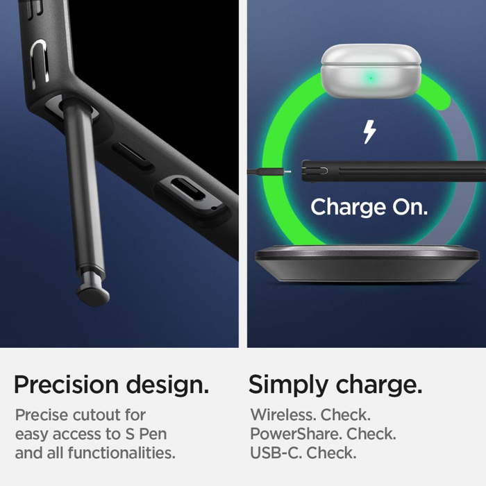 Hülle Spigen Kryo Armor Samsung Galaxy S24 Ultra Kryo Rot Case