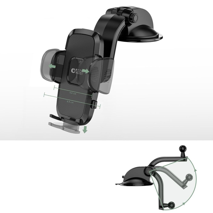 Ständer auf handy TECH-PROTECT V3 UNIVERSAL DASHBOARD CAR MOUNT BLACK