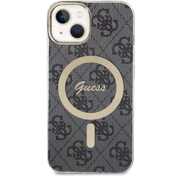 Case Guess GUHMP14SH4STK iPhone 14 6.1" black/black hardcase 4G MagSafe Case