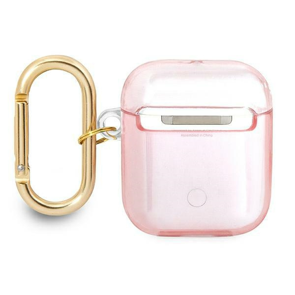 Case GUESS Apple AirPods Cover Strap Collection Pink Case