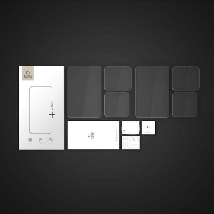 SZKŁO HARTOWANE TECH-PROTECT GLASS FIT+ 2-SET GOPRO HERO 9 / 10 / 11 / 12 CLEAR