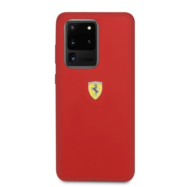 Ferrari Case Samsung Galaxy S20 Ultra Red Silicone Case