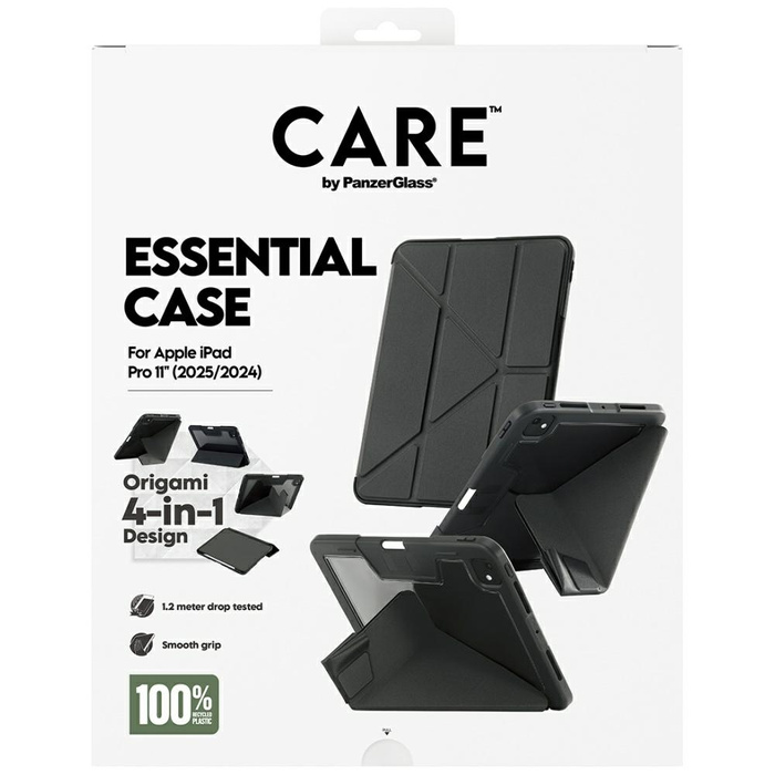 Etui Care by PanzerGlass Y fold do iPad  Pro 11" (2025/2024) czarny