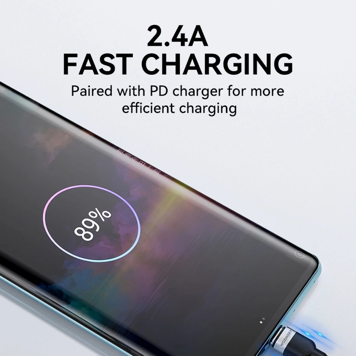 Wozinsky WNBAC2 USB-A / USB-C 2.4A kabel 2 m - černý