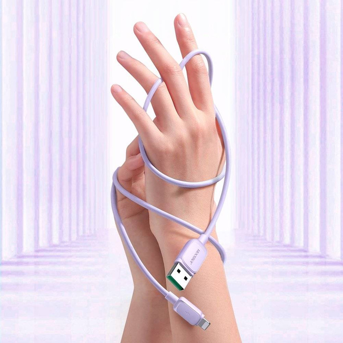 Lightning - Câble USB 2.4A 1.2m Joyroom S-AL012A14 - violet