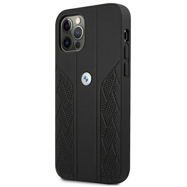  BMW   12 Pro Max Curve Leather Perforate Black Hardcase