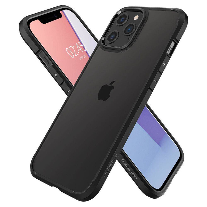 Telefontok SPIGEN iPhone  12 Pro Max Ultra Hybrid matt fekete fekete fekete tok