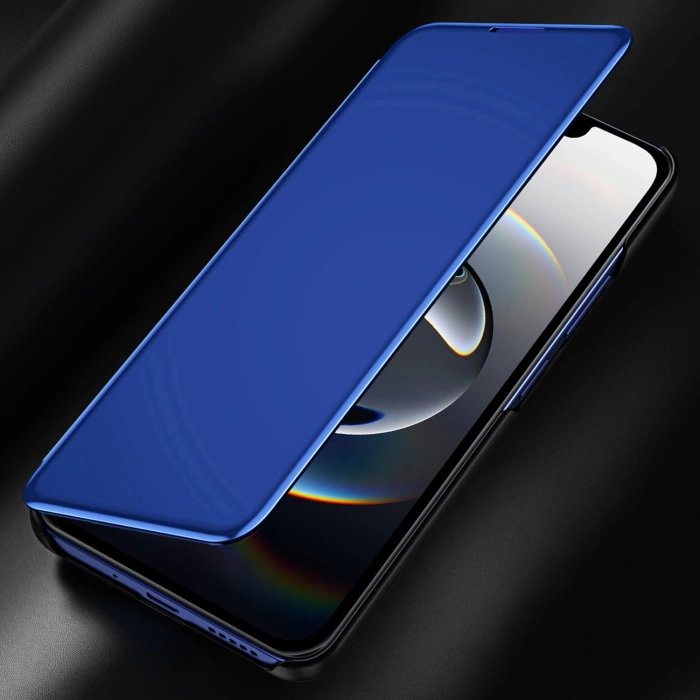 Clear View Case for iPhone 16e Flip Cover - Blue
