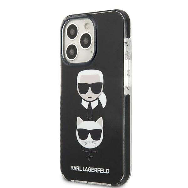 Karl Lagerfeld KLHCP13XTPE2TK iPhone 13 Pro Max 6,7" hartcase schwarz/schwarz Karl&Choupette Head