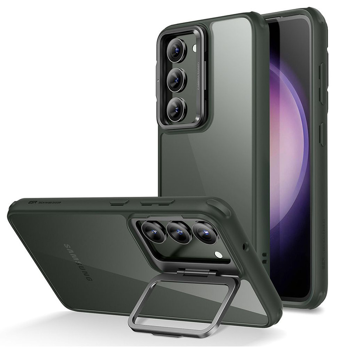 Cover Esr Classic Kickstand Samsung S23+ Plus trasparente/verde Case