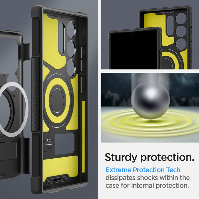 Funda Spigen Slim Armor MagSafe Samsung Galaxy S24 Ultra Negro Case