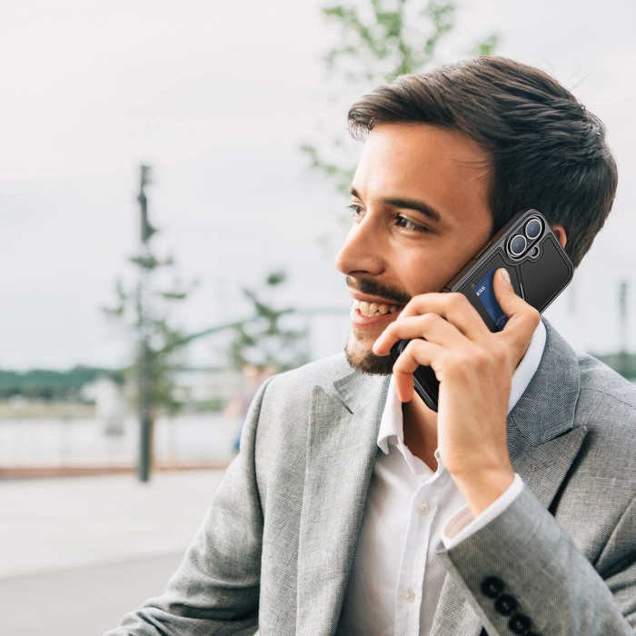 Dux Ducis Rafi II Mag-Hülle mit MagSafe für iPhone 16 – Schwarz