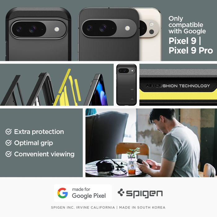 Cover Spigen Tough Armor GOOGLE PIXEL 9 / 9 PRO NERO