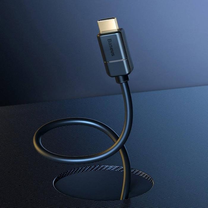 Baseus-Kabel HDMI 2.0-Kabel 4K 60 Hz 3D HDR 18 Gbps 1 m schwarz (CAKGQ-A01)