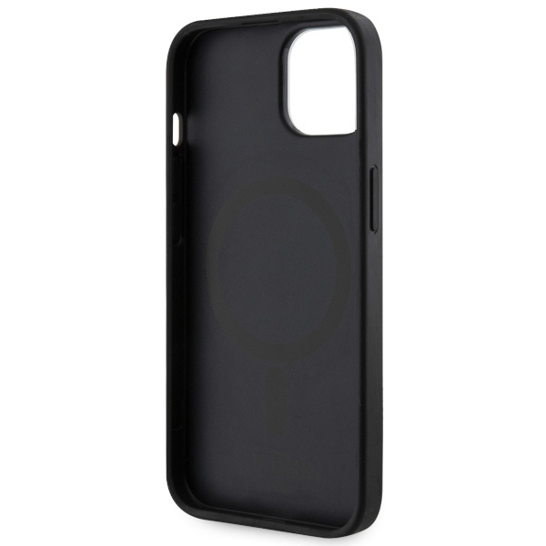 Case Guess GUHMP14MP4RPSK iPhone 14 Plus 6.7" black/black hardcase 4G Printed Stripes MagSafe Case