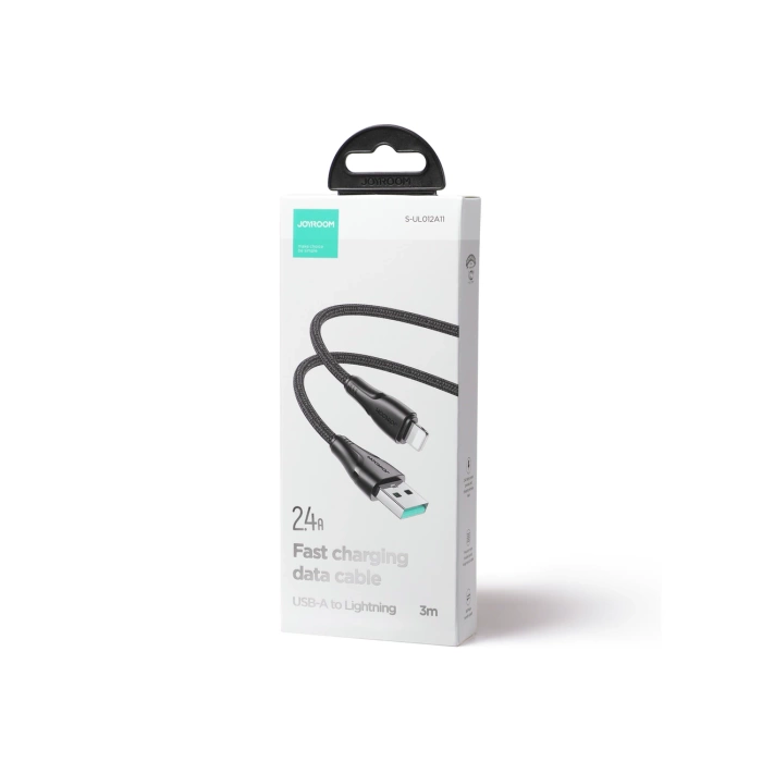 Joyroom Surpass Series A11 USB-A / Lightning 2,4A Kabel 3 m - Schwarz