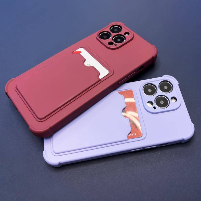 Card Armor Case cover for Xiaomi Redmi Note 10 / Redmi Note 10S card wallet Air Bag armored housing red