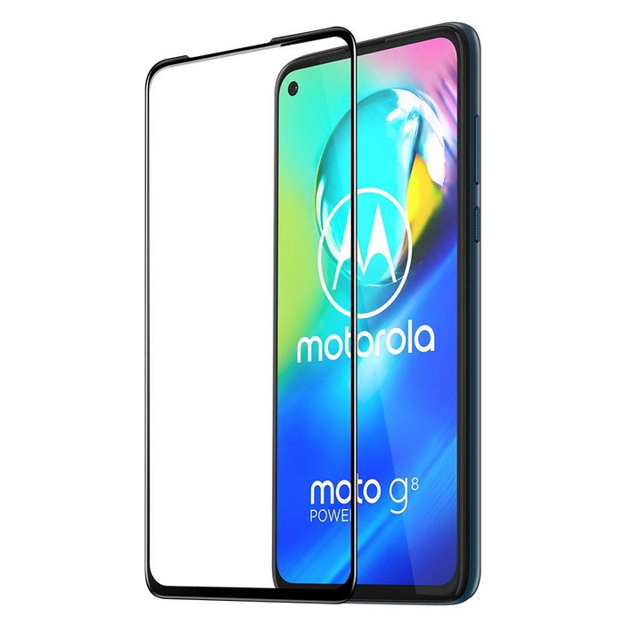 Dux Ducis 9D Tempered Glass odolné tvrzené sklo 9H na celou obrazovku s rámečkem Motorola Moto G8 Power black (vhodné pro pouzdro)