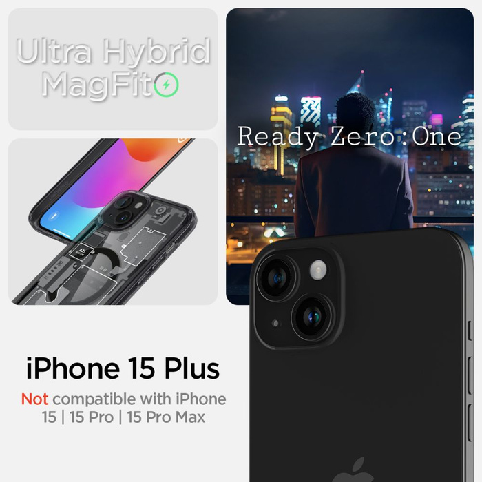Funda Spigen Ultra Hybrid Mag MagSafe iPhone 15 más Cero Uno