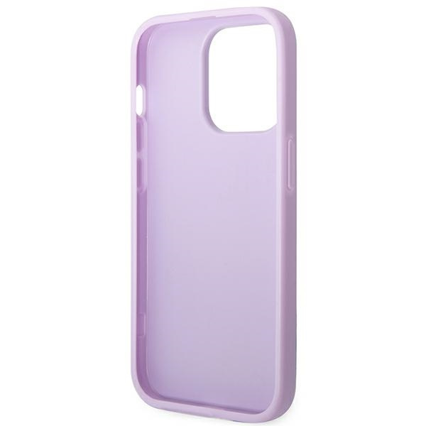 Case Guess iPhone 14 Pro 6.1" purple/purple Saffiano Strap