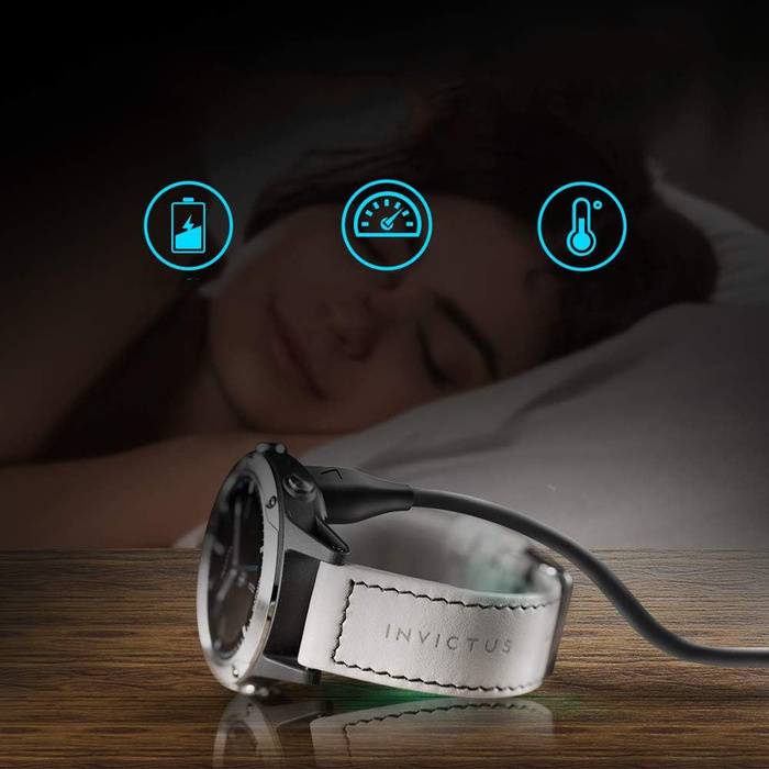 TECH-PROTECT MC04 ULTRABOOST CHARGING USB CABLE 100CM GARMIN WATCH BLACK