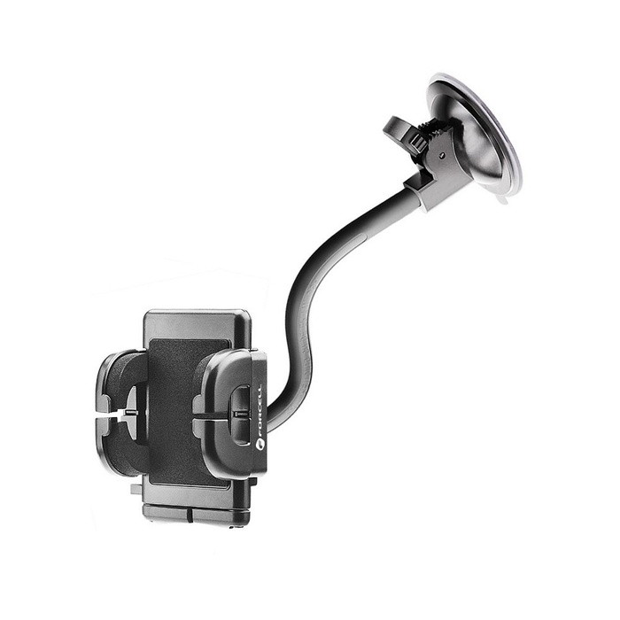 Uchwyt na telefon do samochodu uniwersalny Forcell F-Grip Regular 17 cm do szyby / deski / kratki czarny