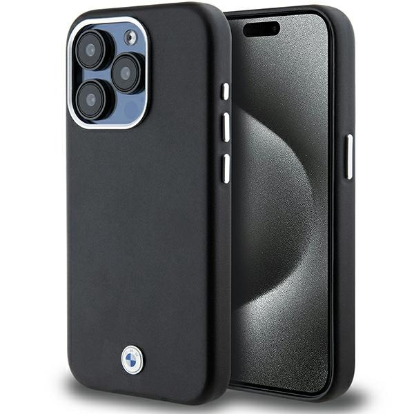 Case Bmw Bmhmp15l23pufwk IPhone 15 Pro 6.1 "black/black Signature Wrapped Metal MagSafe Case