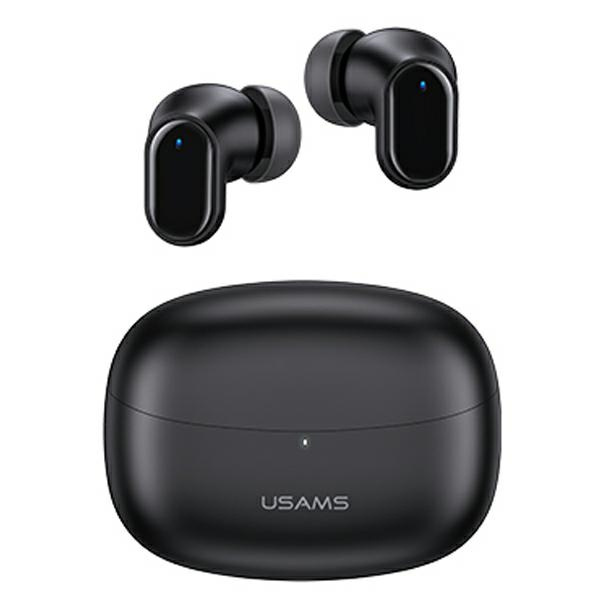USAMS Kopfhörer Bluetooth 5.1 TWS BH Serie kabellos schwarz/schwarz BHUBH01