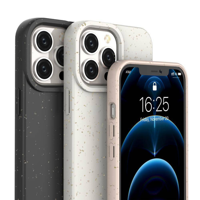 Funda Eco Case para iPhone 14 Plus funda degradable de silicona amarilla
