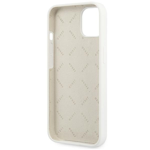 Funda GUESS Apple iPhone 13 Mini Silicone 4G Logo White Hardcase