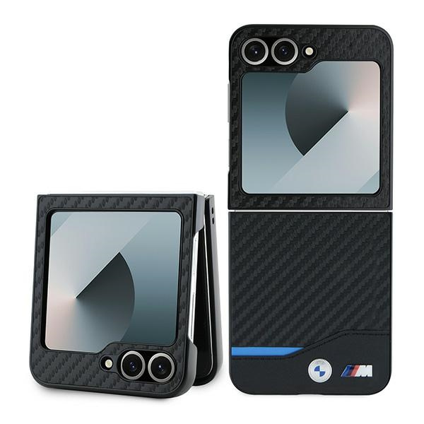 BMW BMHCZF622NBCK Z Flip6 F741 schwarz/schwarz hartcase Carbon Blue Line