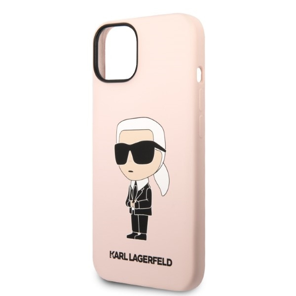 Karl Lagerfeld KLHMP14MSNIKBCP iPhone 14 Plus 6,7" hardcase pink/pink Silicone Ikonik MagSafe