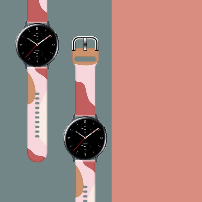 Pasek Strap Moro do Samsung Galaxy Watch 45 / 46 / 47 mm silikonowa bransoletka opaska do zegarka - wzór 12