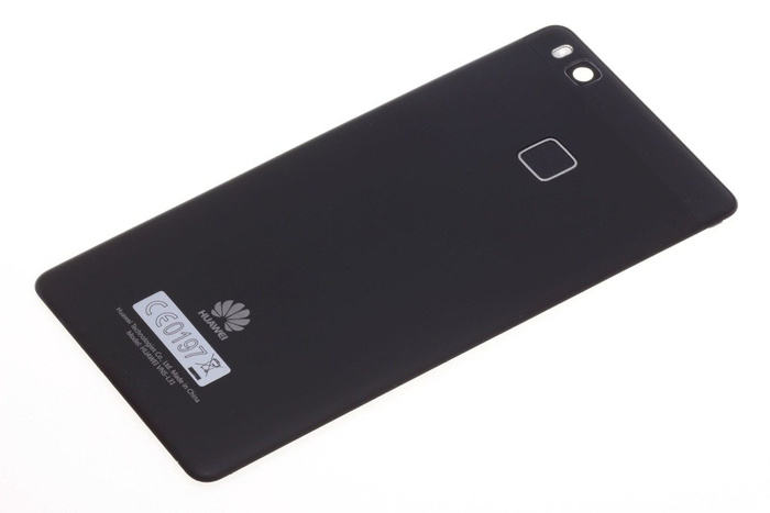Puerta de la batería original del HUAWEI P9 Lite Grado B Negro con lector de huellas dactilares