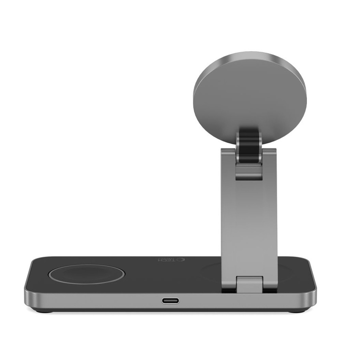 TECH-PROTECT QI15W-A47 3IN1 MAGNETIC MAGSAFE WIRELESS CHARGER BLACK